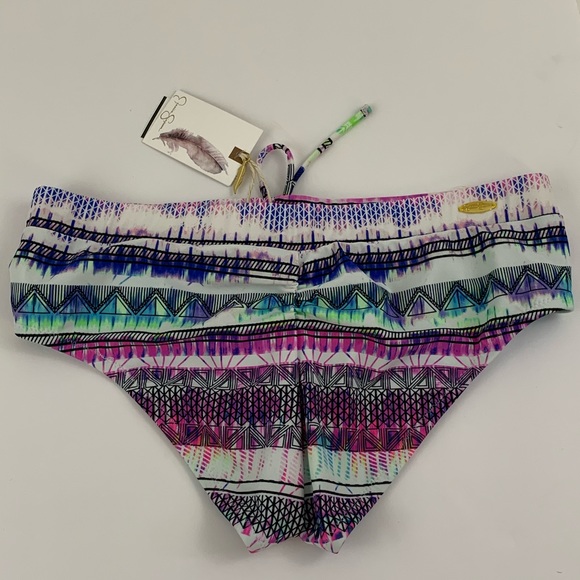 Jessica Simpson Limelight Tribal Bikini Bottom S16 - Picture 8 of 9